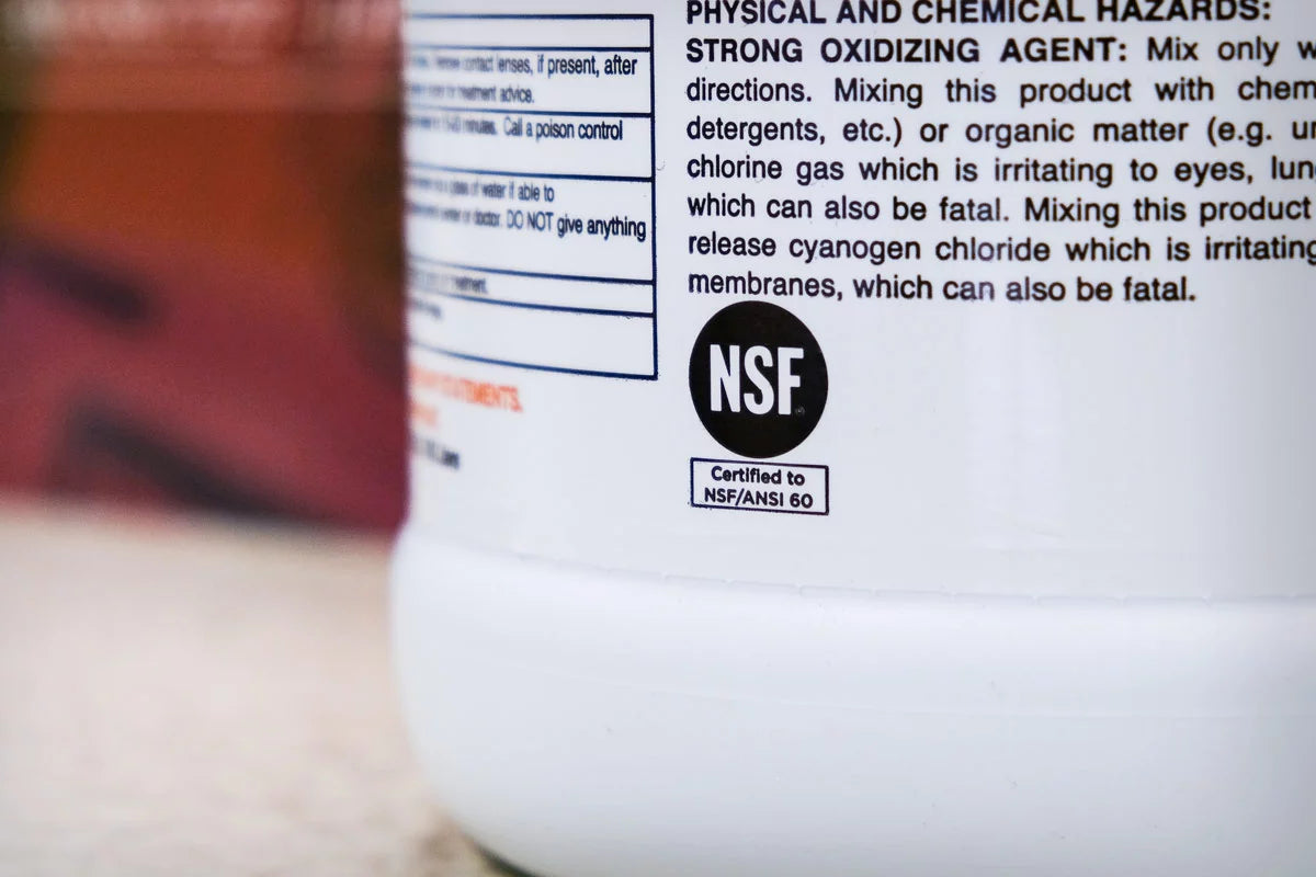 Liquid Chlorine Pool Shock, 12.5% Sodium Hypochlorite B646211