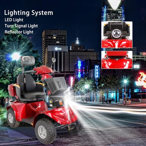 All Terrain 4 Wheel Mobility Scooter for Seniors and Adults M621