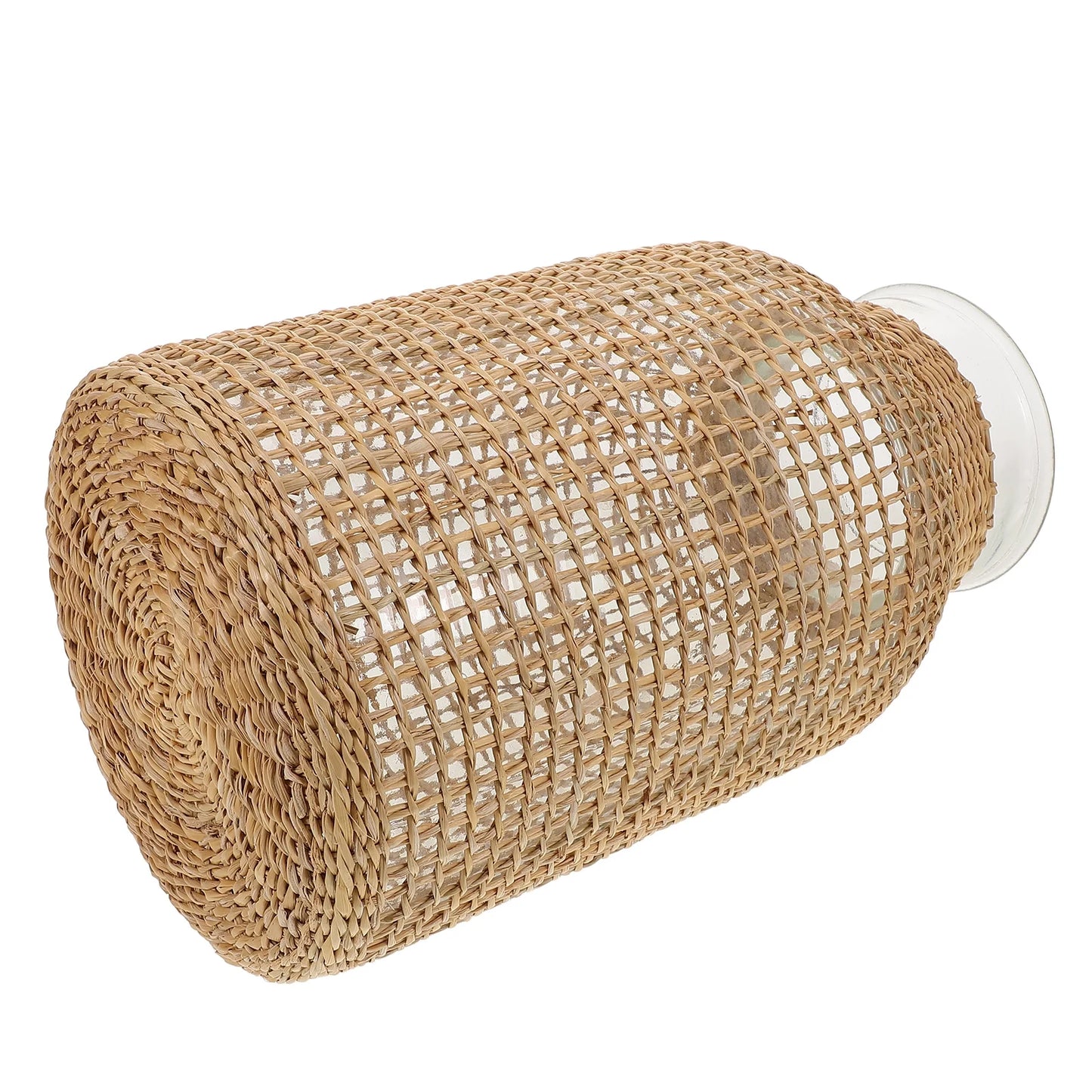 Rattan Glass Vase Centerpiece O524501