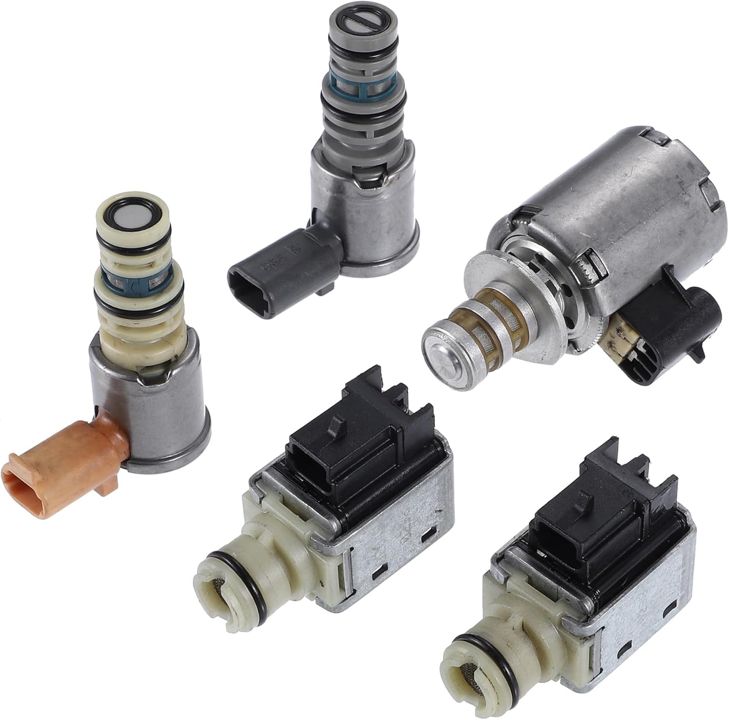 ACROPIX a and B Transmission Shift Solenoid EPC TCC Solenoid Kit Fit for GM 4L60E - Pack of 5 Black