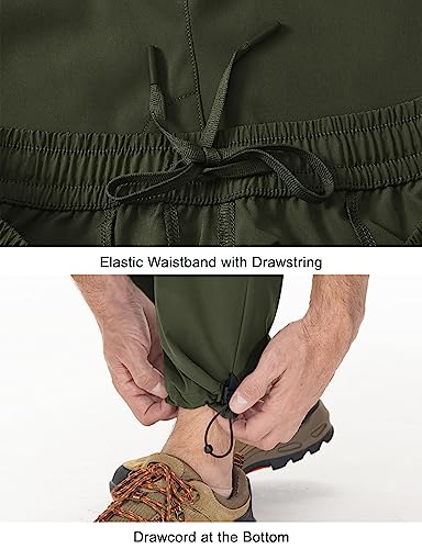 Men's Lightweight Hiking Cargo Pants Quick Dry Stretch M8341