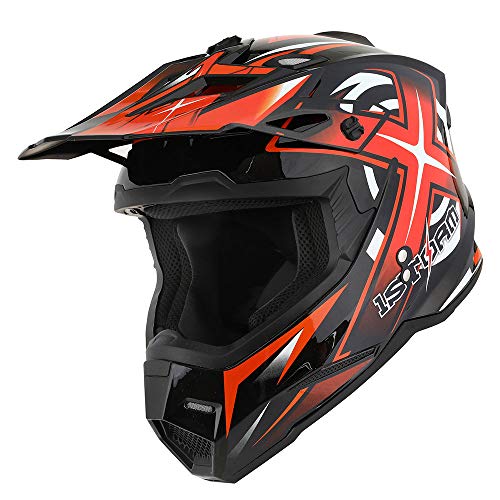 Adult Motocross Helmet Full Face Racing Style Matt Black U258