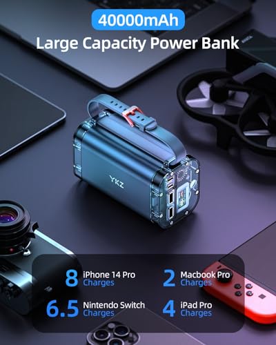 100W Portable Charger 40000mAh Power Bank with Digital Display Q899289