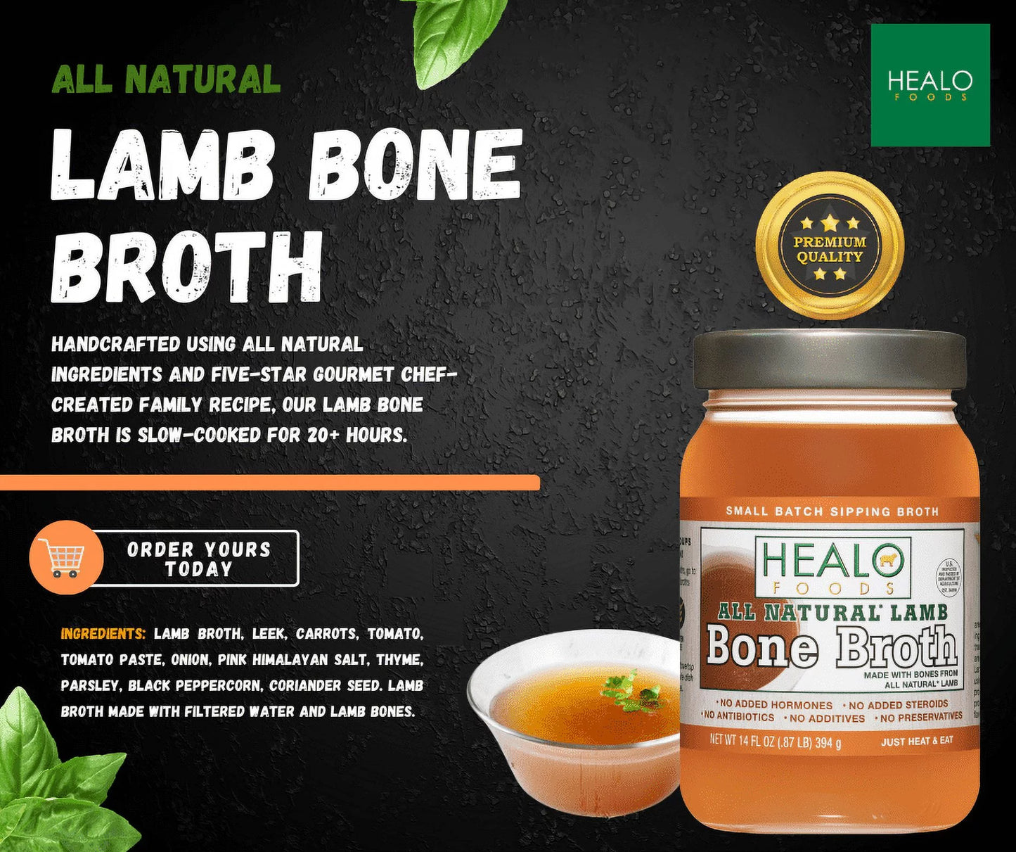 Lamb Bone Broth 6-Pack A56618
